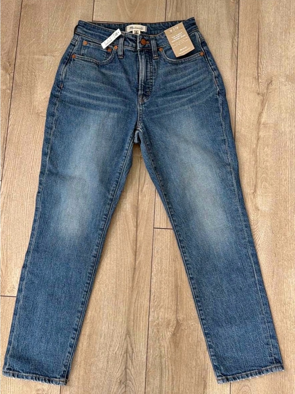 Madewell Women's The curvy perfect vintage Jeans - 27P Blue Wash